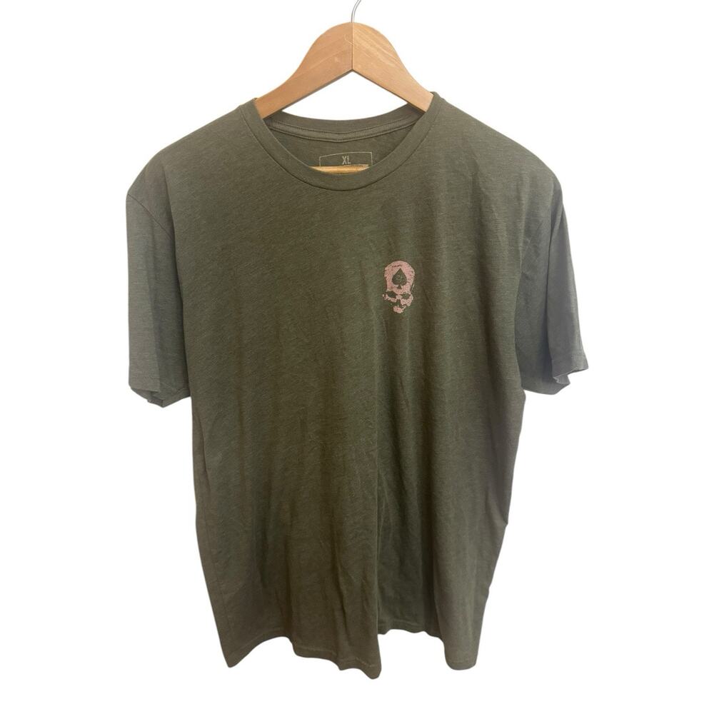 Zero Foxtrot Hot Summers 1945 Green Men's T- Shirt XL Pinup Hawaiian Girl Luau - Picture 3 of 5